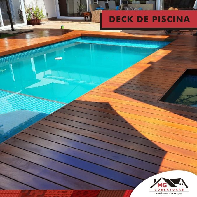 Confira esse lindo deck de madeira para sua piscina!