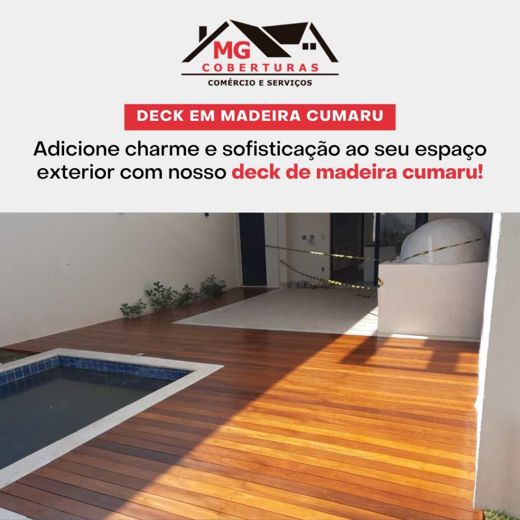 Transforme seu espaço com elegância: Deck de Madeira Cumaru!