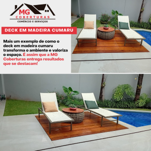 Deck em madeira cumaru. Mais um exemplo de como o deck em madeira cumaru transforma o ambiente e valoriza o espaço. Tire seu projeto do papel