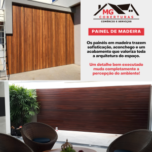 Painel de Madeira Um detalhe bem executado muda completamente a percepção do ambiente